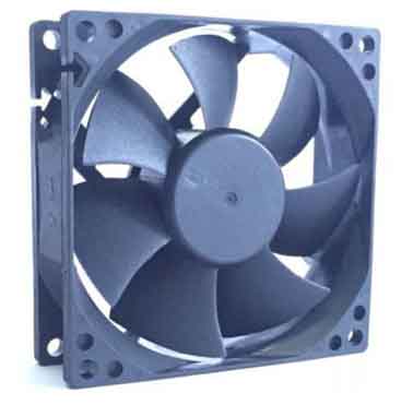 80 * 80 * 25 ventilateur axial à courant continu